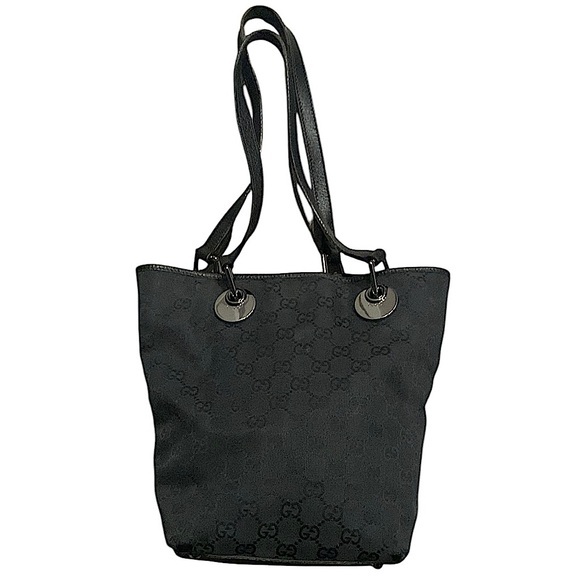 • Gucci Eclipse bag canvas and leather black and silver - Picture 1 of 10